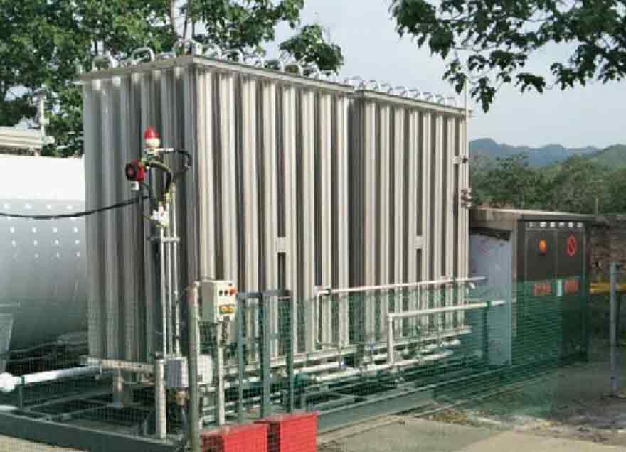 LNG gasification and pressure regulation skid (include storage tank and control box)